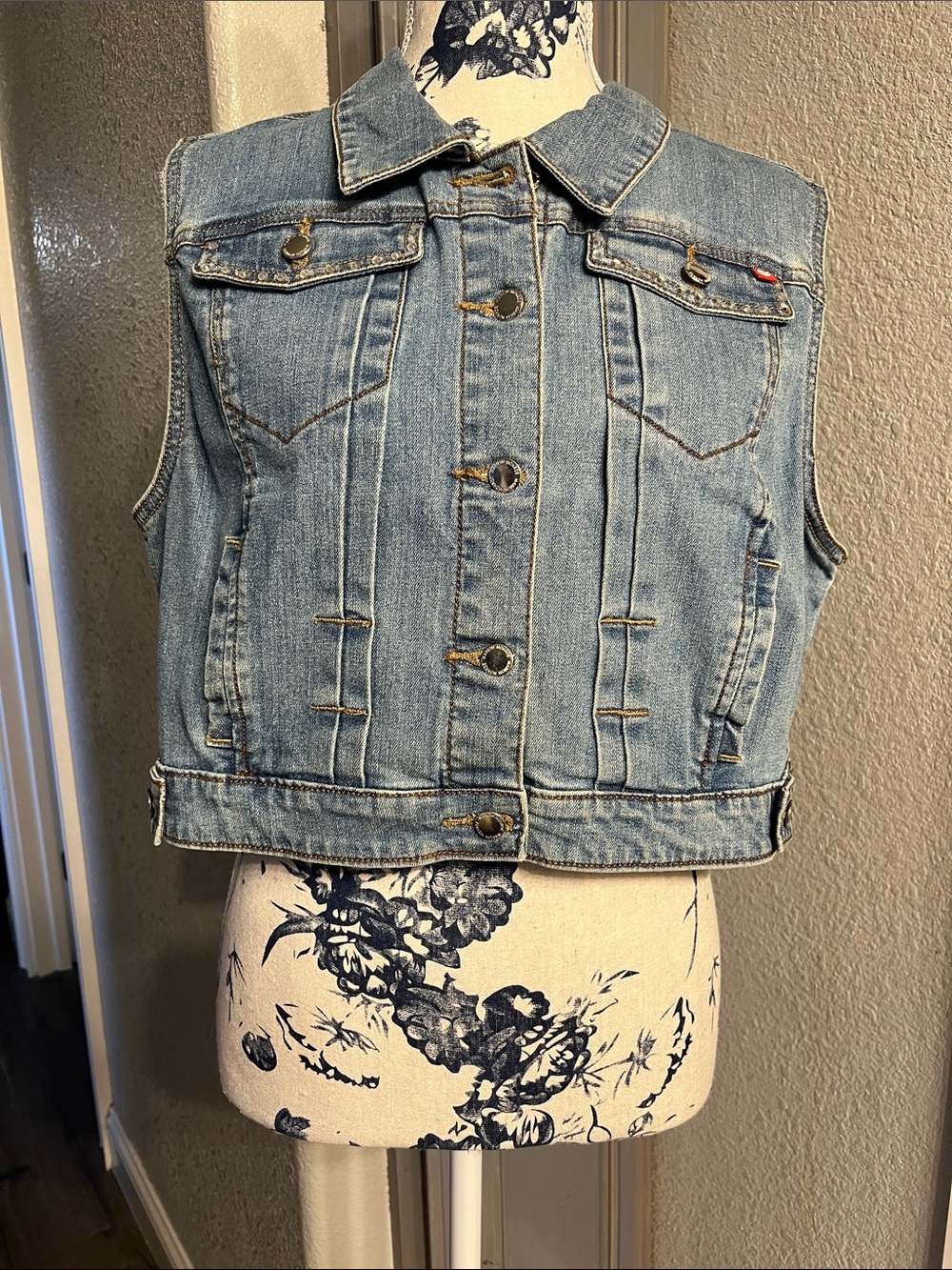 Marilyn Monroe Light Blue Denim Vest